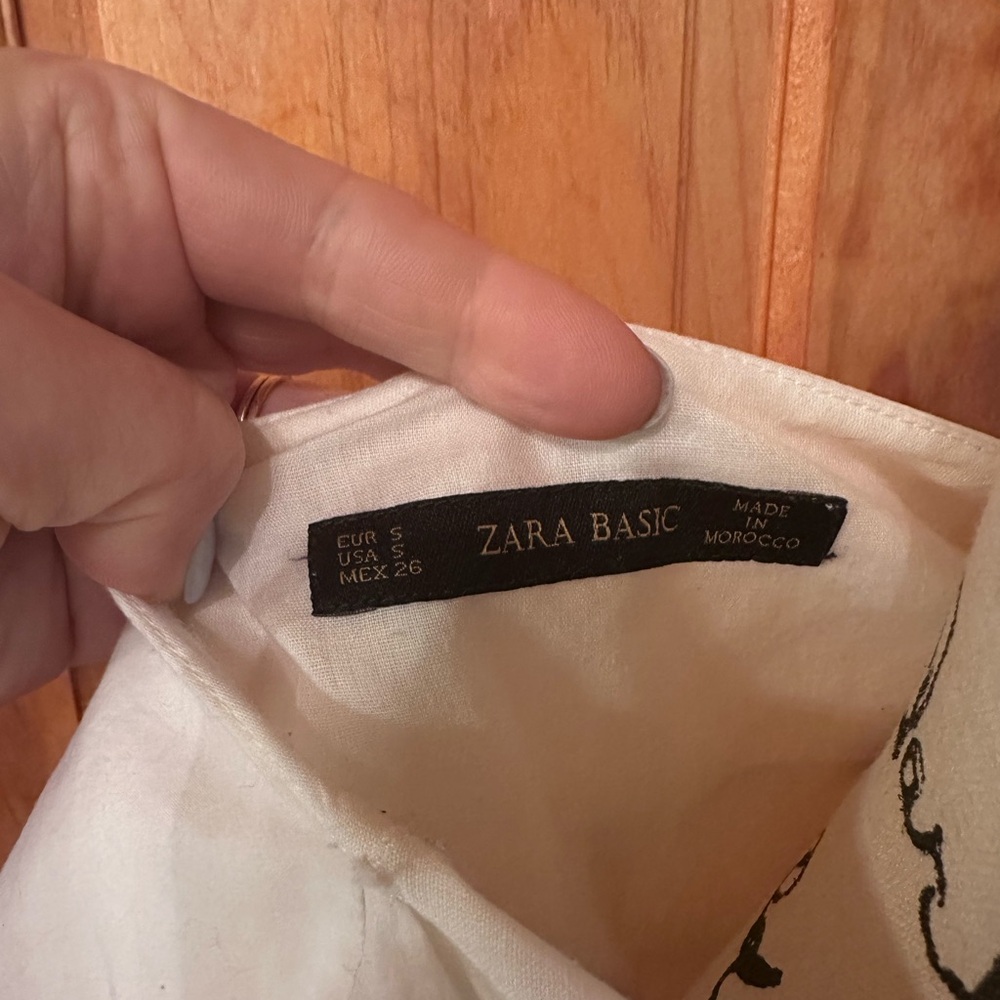 Zara Basic Cream Top - image 2